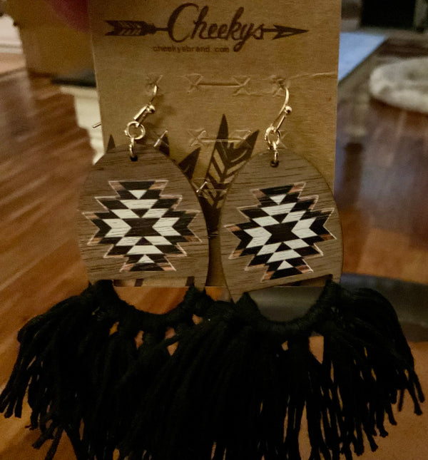 Cheeky’s Aztec Fringe Earrings