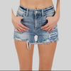 Petra High Rise Patched Shorts