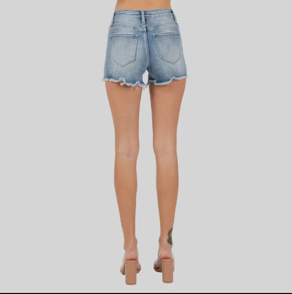 Petra High Rise Patched Shorts